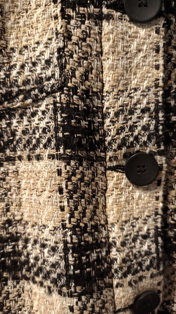Kurtka koszulowa 70% bawełny szaket w kratę r. S Zara