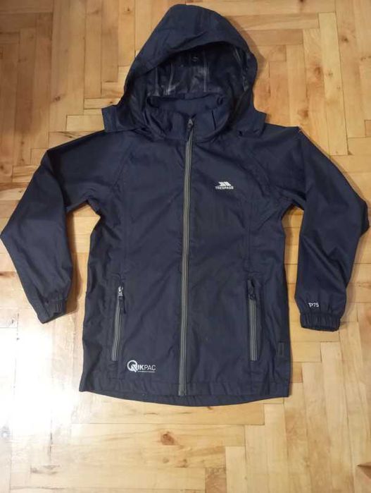 Kurtka przeciwdeszczowa dziecięca Qikpac Trespass rozm.134-140/9-10L.