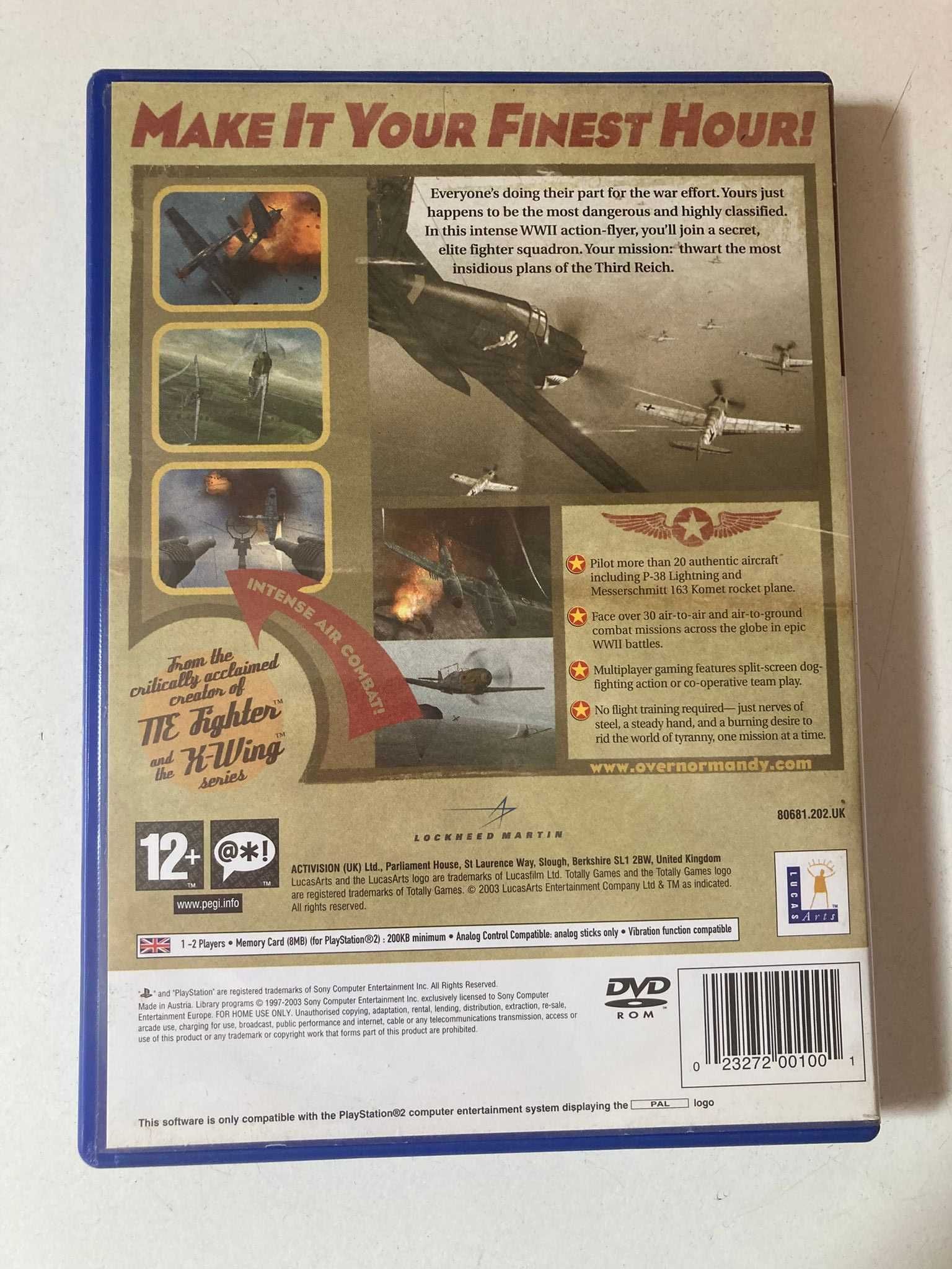 PS2 - Secret Weapons Over Normandy