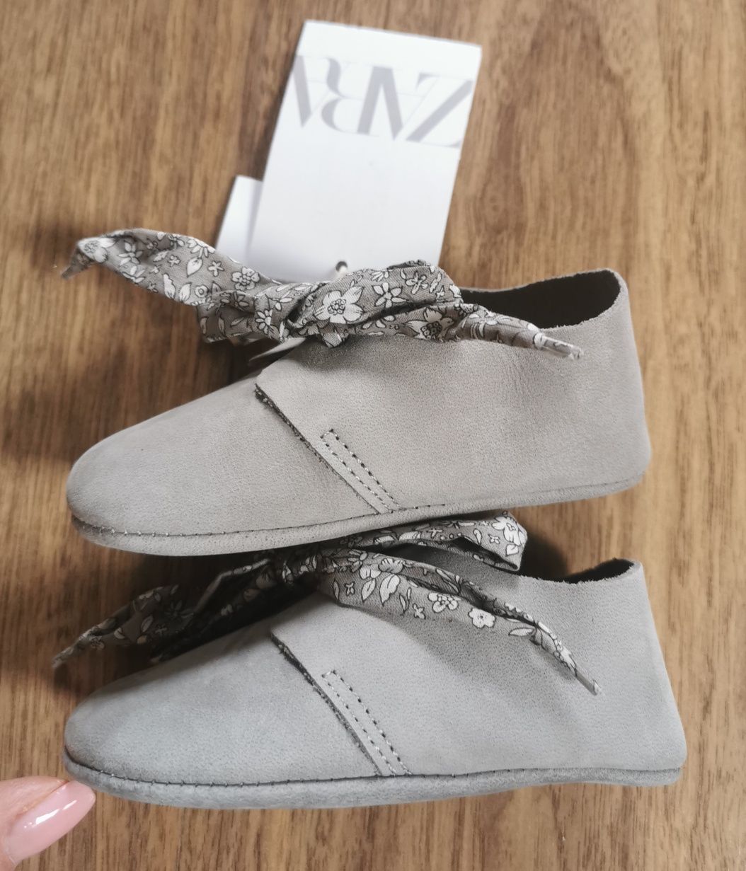 Skórzane buty buciki Zara roz. 17/18