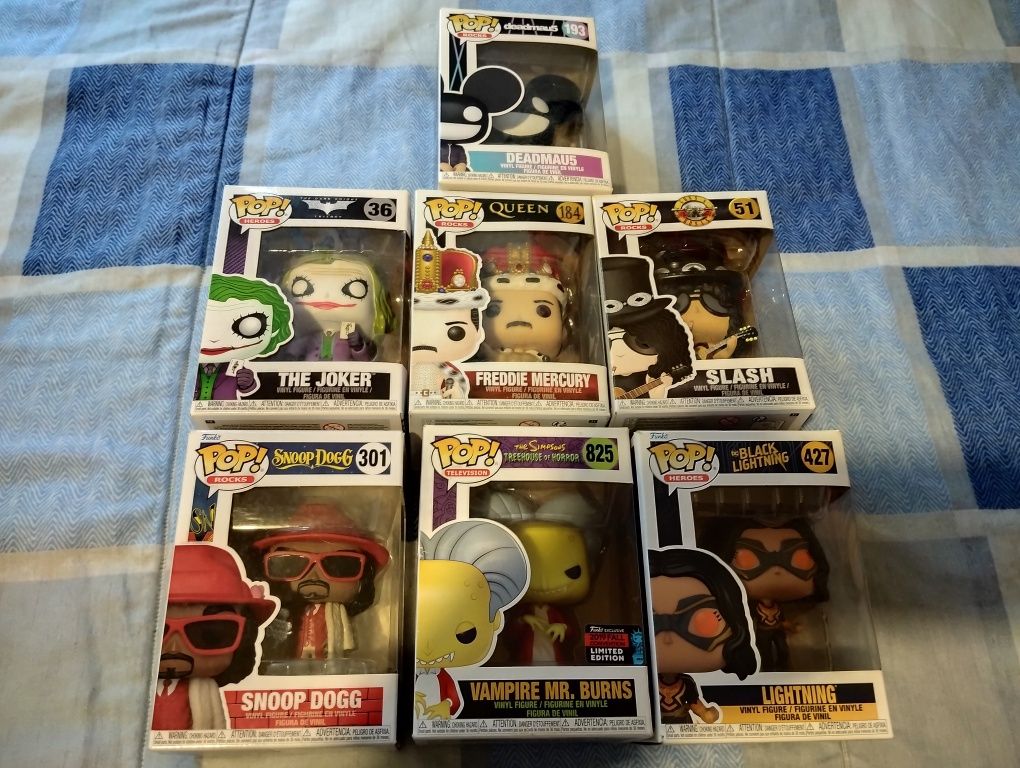 Funko Pops como novos