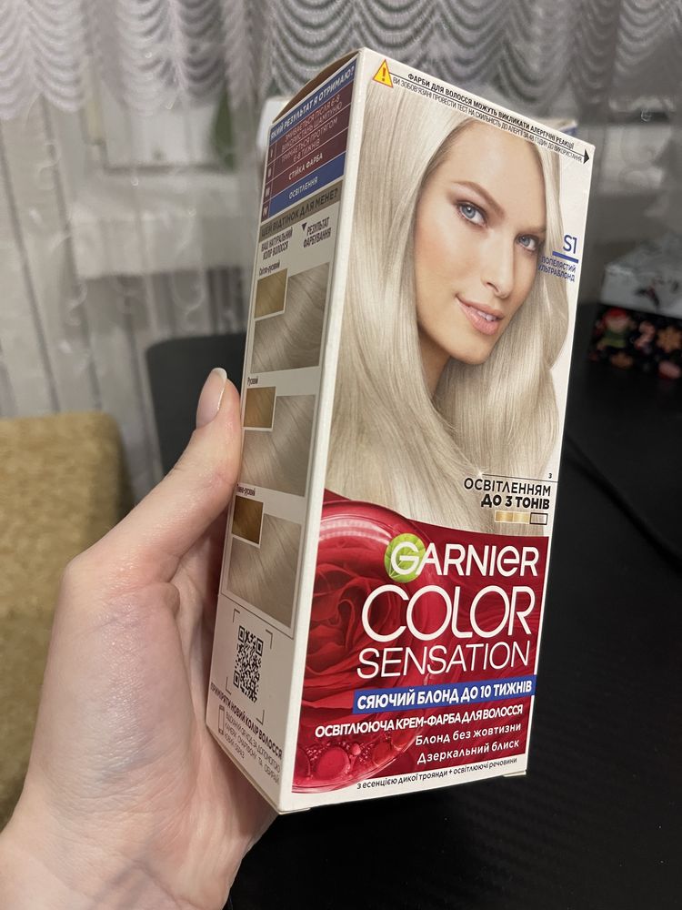 Крем-фарба Palette та Garnier color sensation