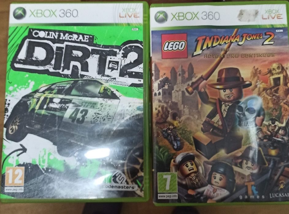 Dwie gry Lego Indiana Jones 2 + Dirt 2 xbox360 xbox 360 x360