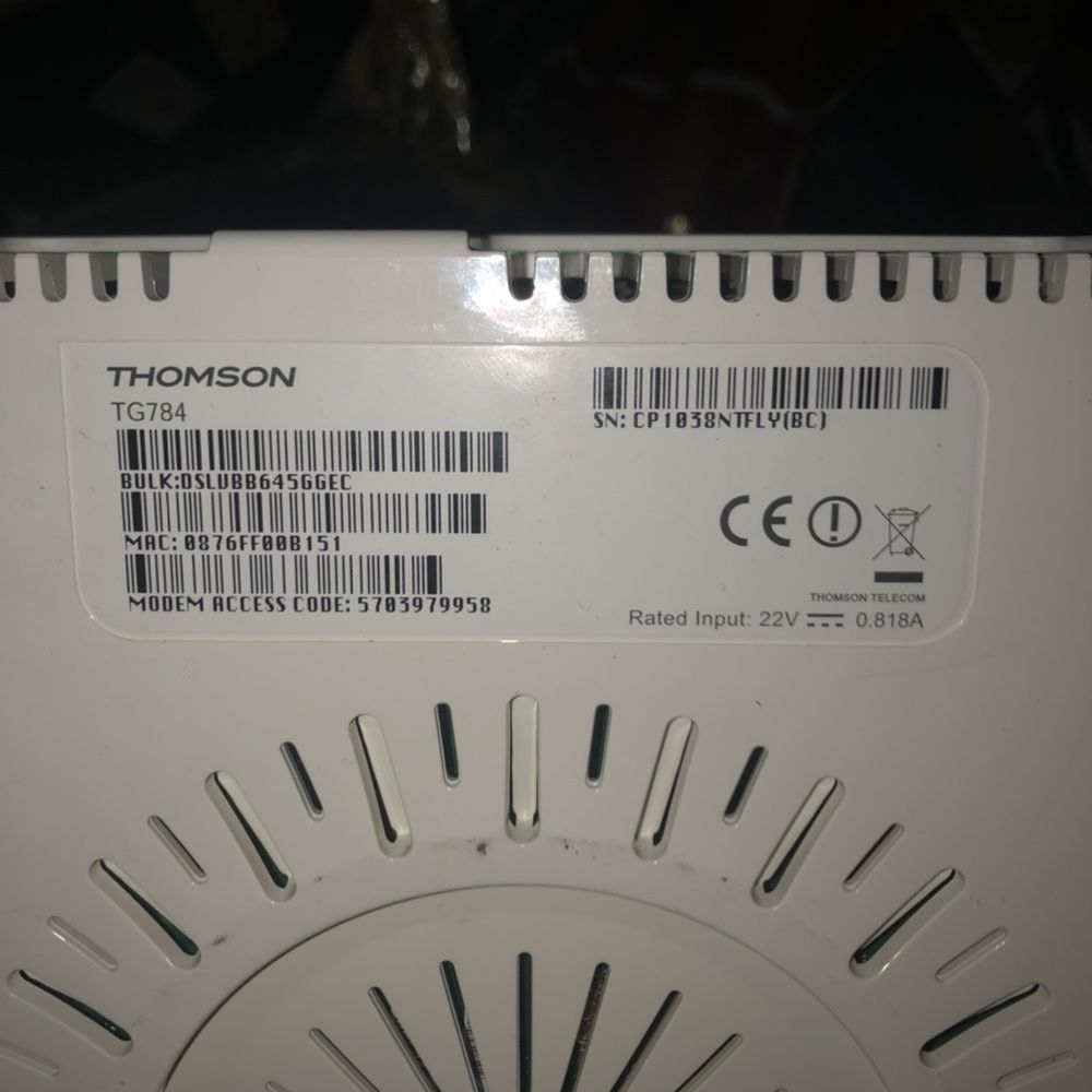 Router Thomson funcional