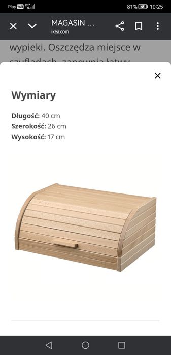 Chlebak Ikea Magasin