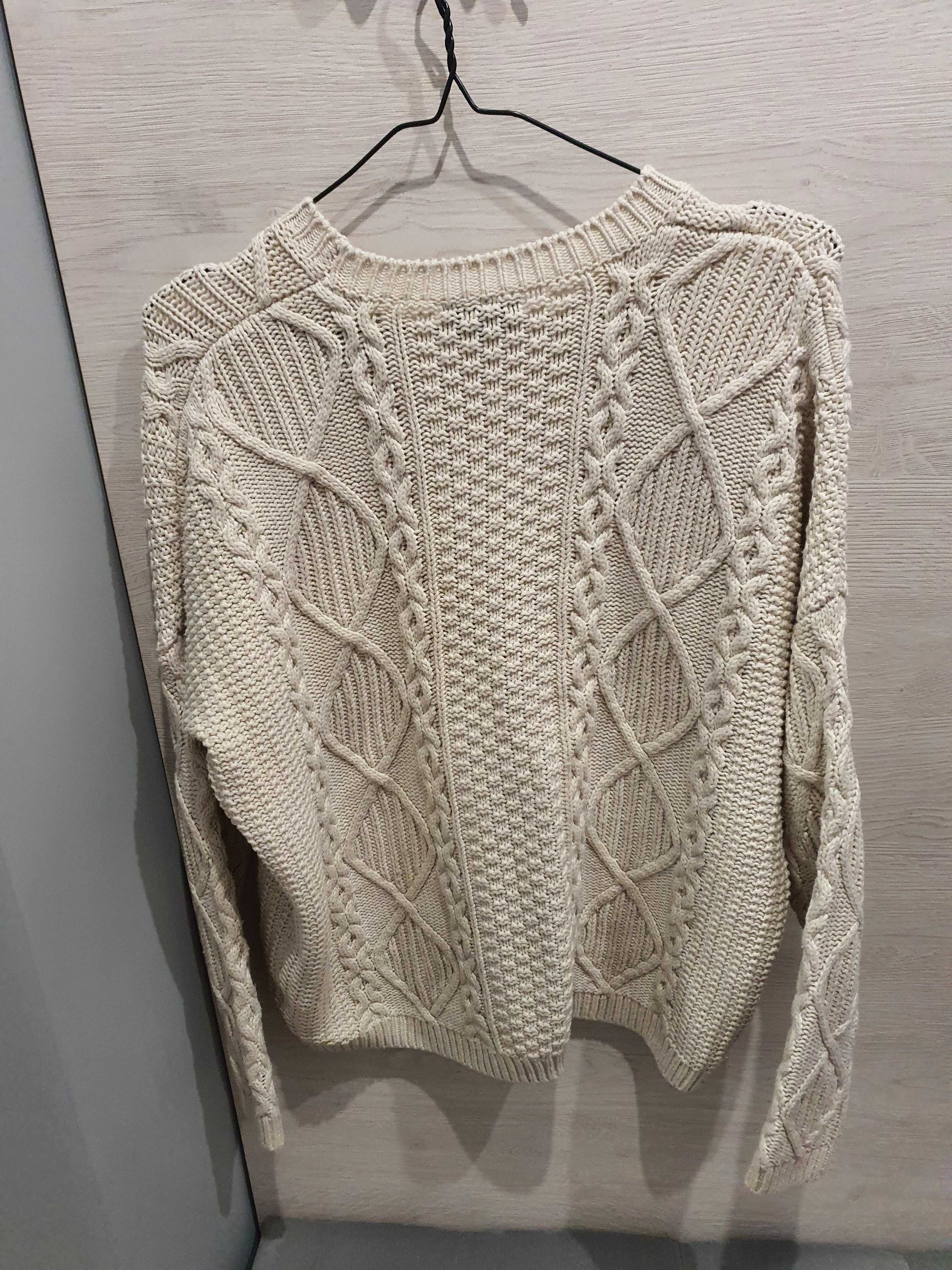 Biały/kremowy sweter firmy Topshop
