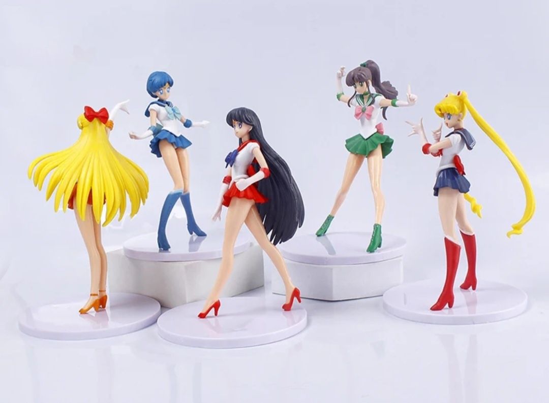 Figurki Czarodziejka z Księżyca Sailor Moon nowe zestaw 5 figurek