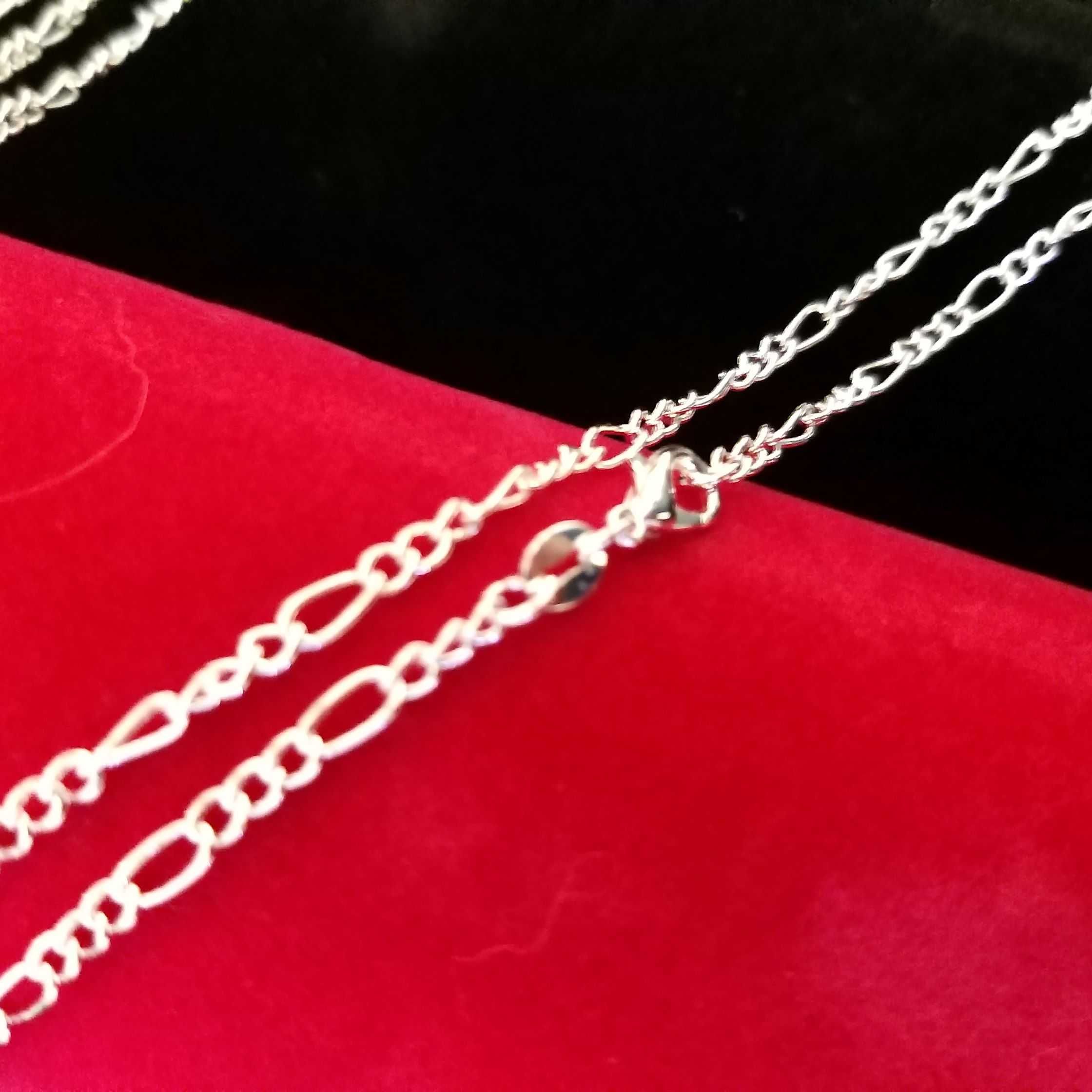 Łańcuszek Figaro Srebrny50cmx2mm Gratisy:) Promocje !:)