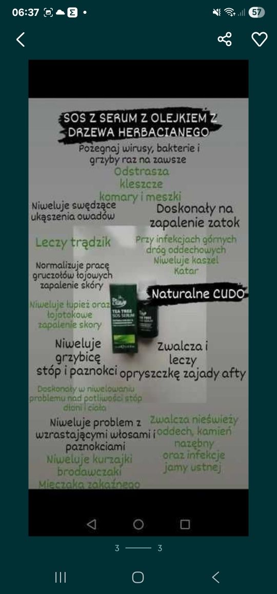 SOS Serum, Olejek z Drzewa Herbacianego Farmasi Dr.C.Tuna