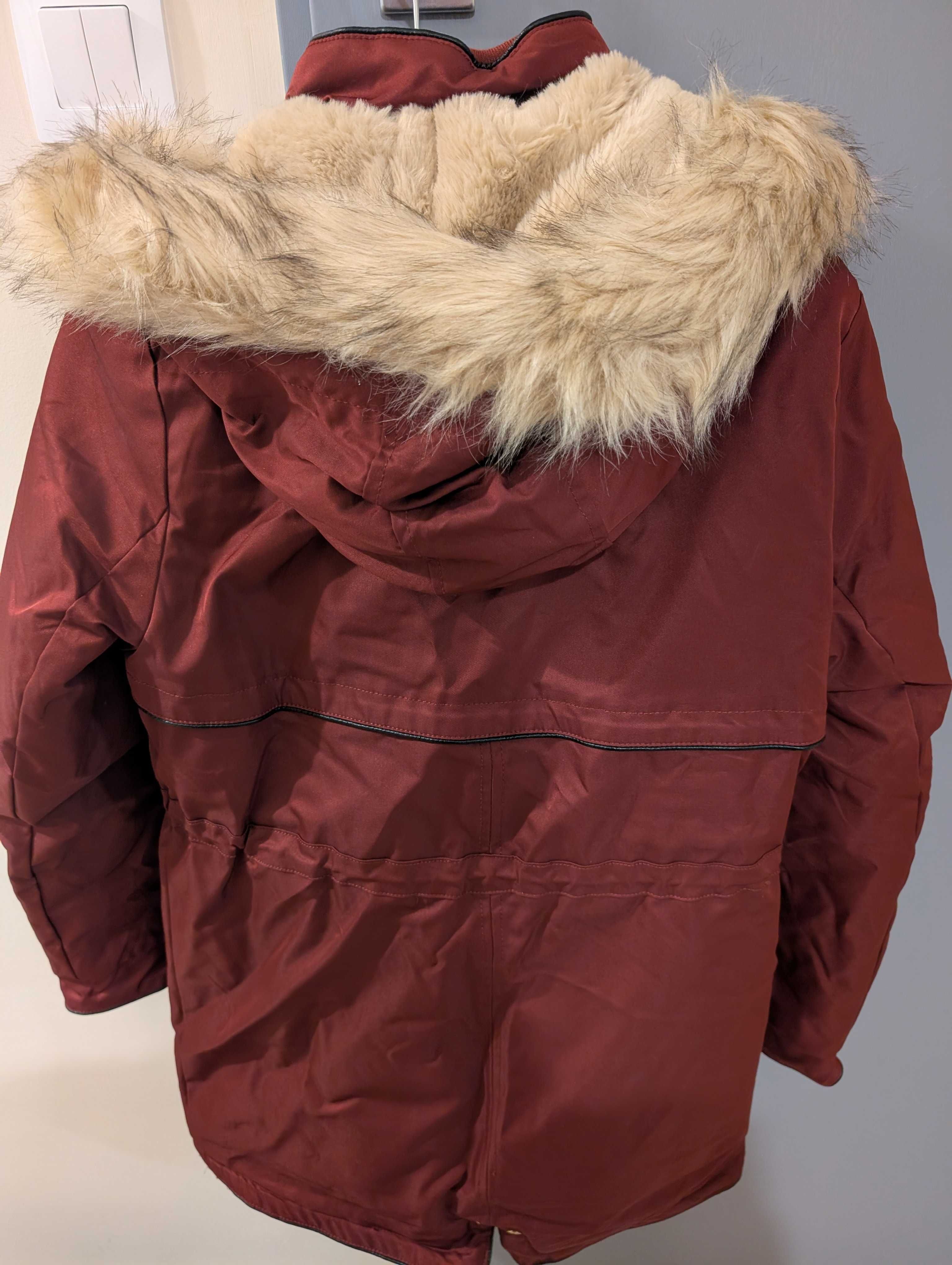 Parka zimowa bordowa Dstreet