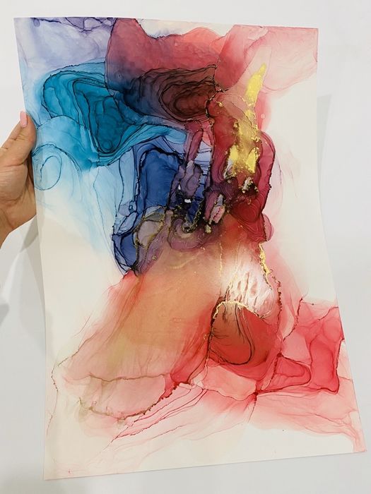 Картина подарок разные техники нанесения