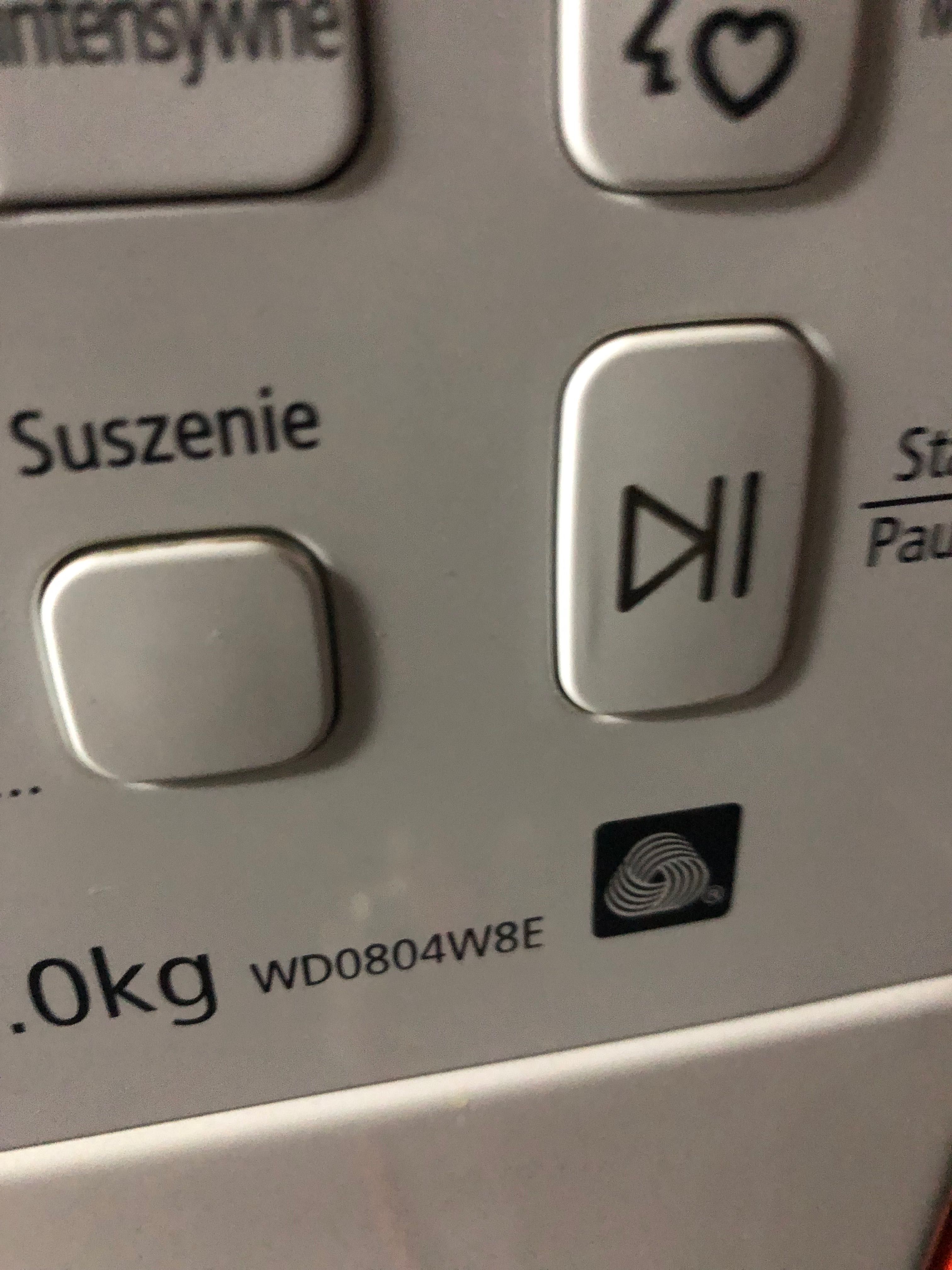 Pralko suszarka SAMSUNG WD0804W8E uszkodzona