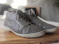 Buty skórzane damskie 40 botki wiosenne