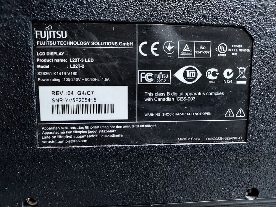 Monitor Fujitsu 22"