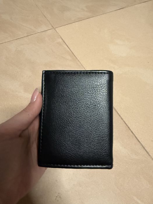 Czarny portfel meski Gucci