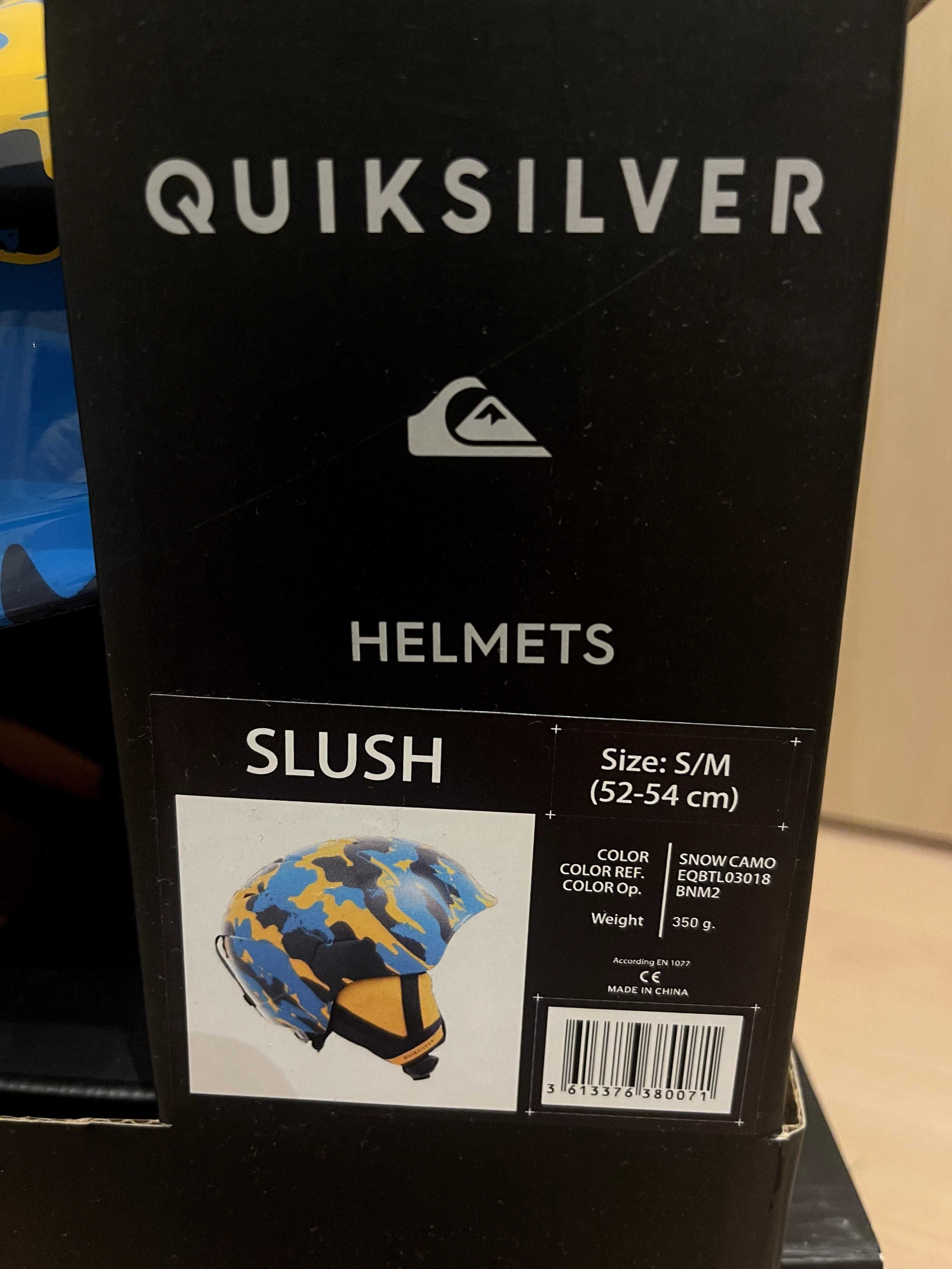Kask snowboardowy Quiksilver Slush B HLMT niebieski jak nowy