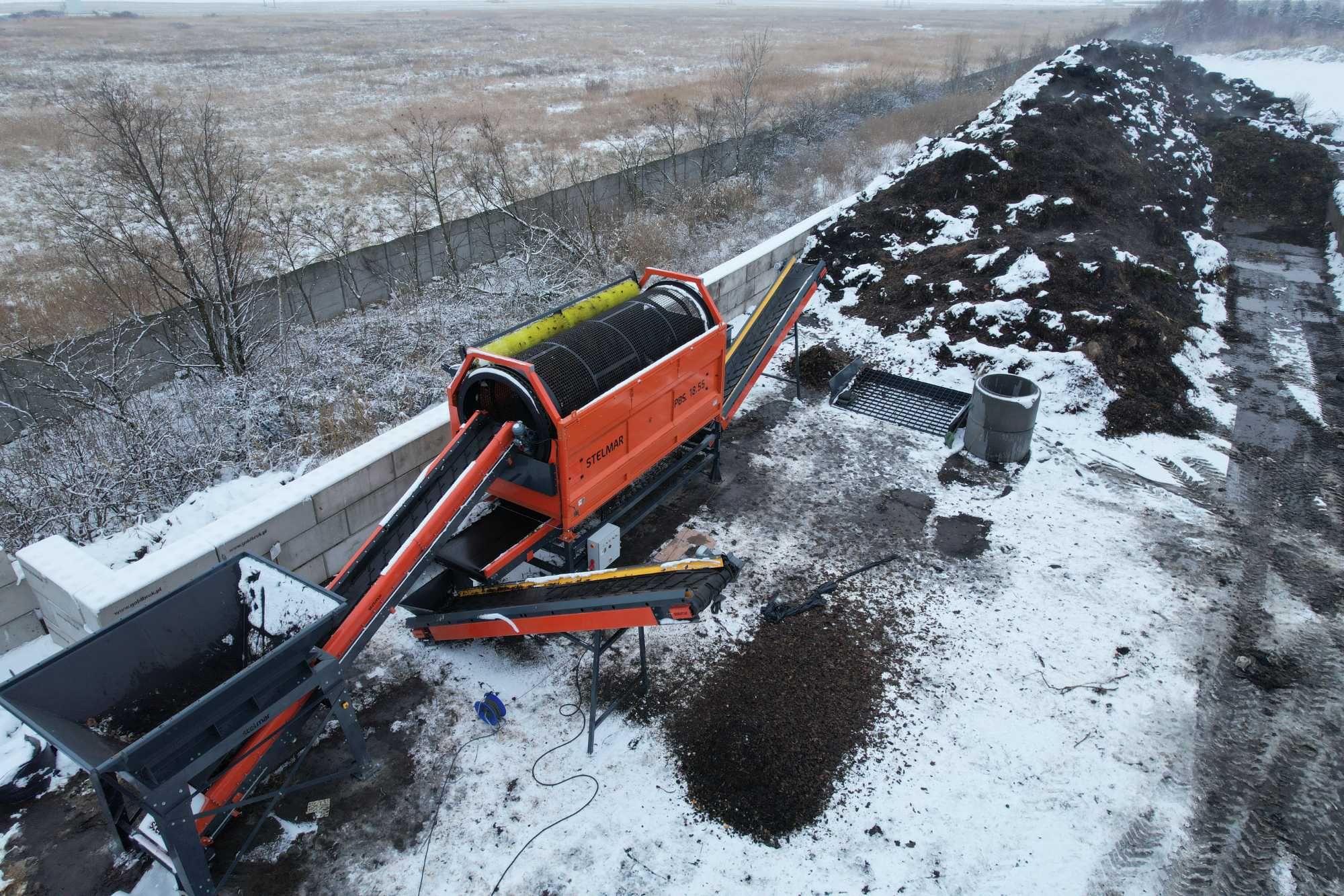 Stacjonarny Przesiewacz bębnowy PBS. 18.55 - producent STELMAR