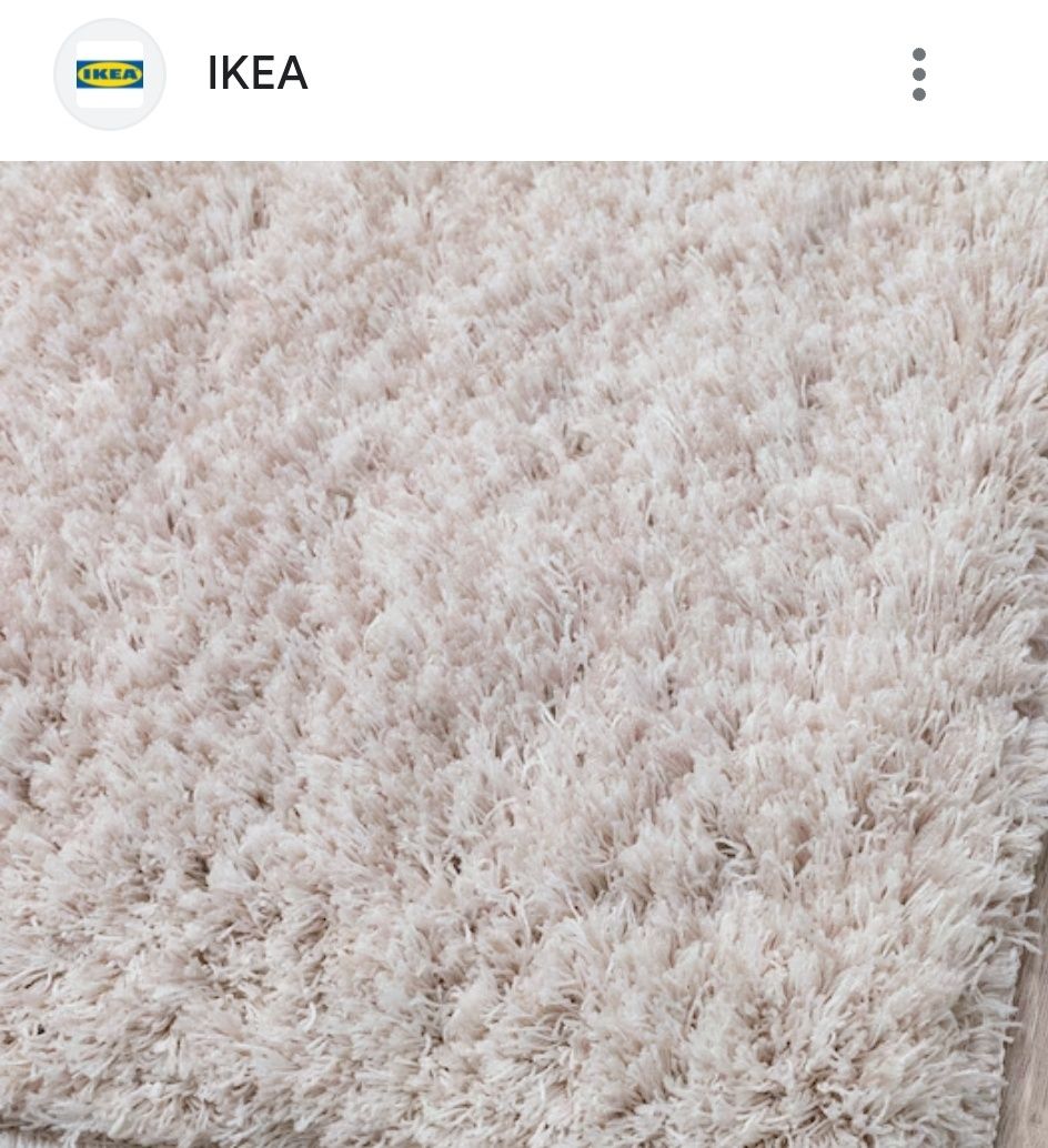 Dywan Ikea długi włos Shaggy