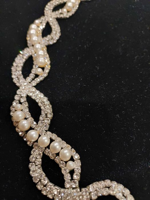 Діадема, весільна заколка, весільний аксесуар, намисто прикраса сукні