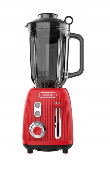 Blender Kielichowy Retro Czerwony Cecotec 1200W
