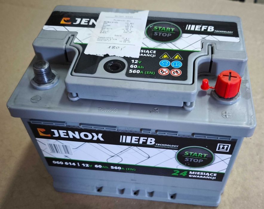 Akumulator Regenerowany EFB 60Ah 560A 62Ah 63Ah