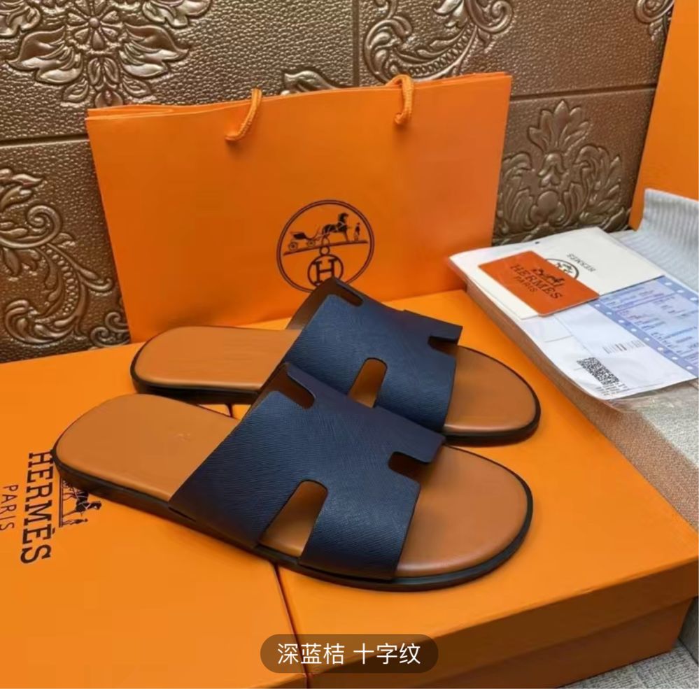 Мужские шлепанцы Hermes