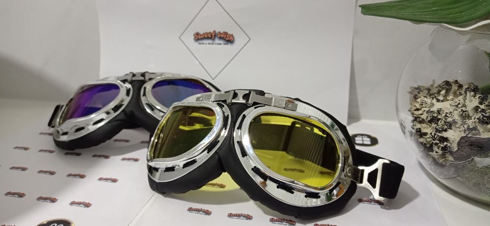 Óculos tipo aviador para capacete