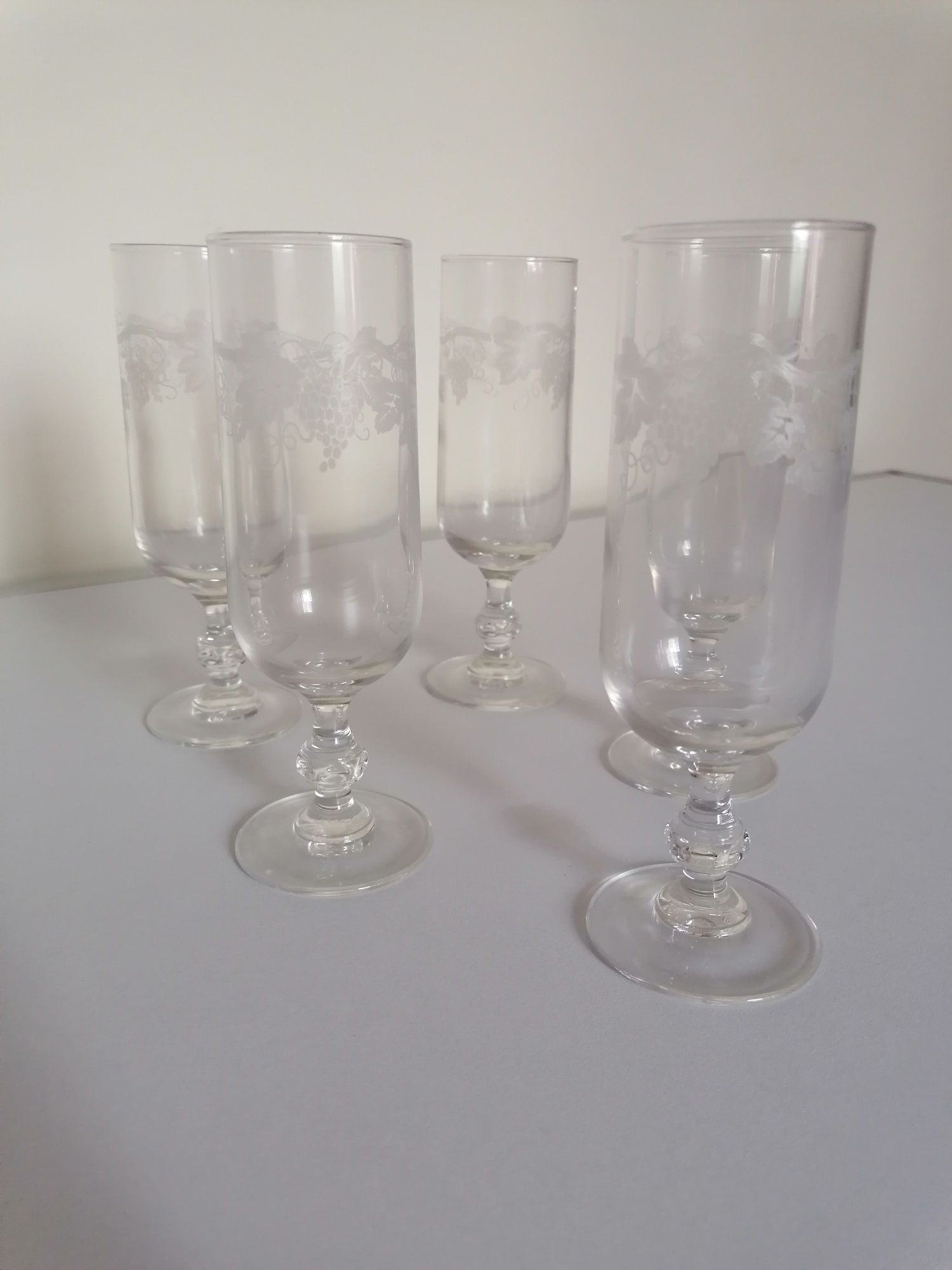 Conjunto de 4 taças longas de champagne/flutes