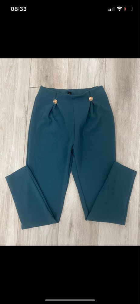 Morskie eleganckie spodnie Shein rozmiar M