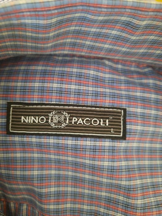 Продам новую мужскую рубашку Nino Pacoli в клетку Турция