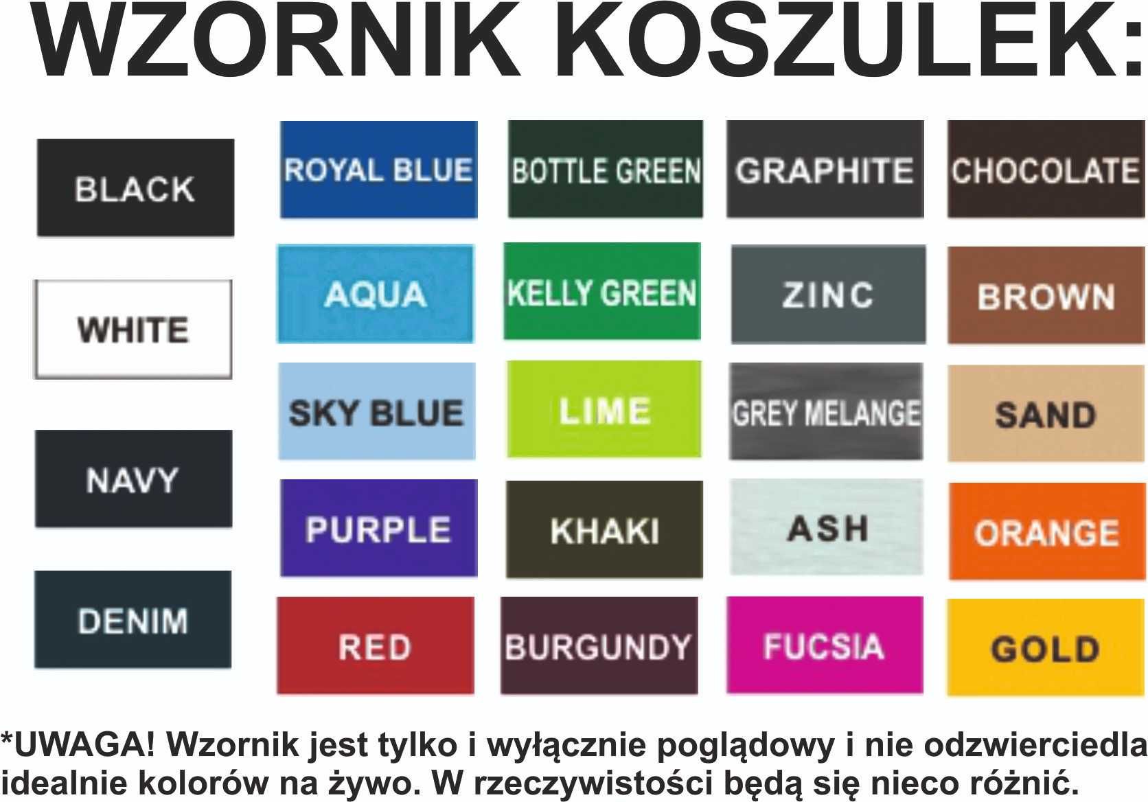 Koszulka z Twoim małym i dużym nadrukiem 1 kolor, format A7+A4
