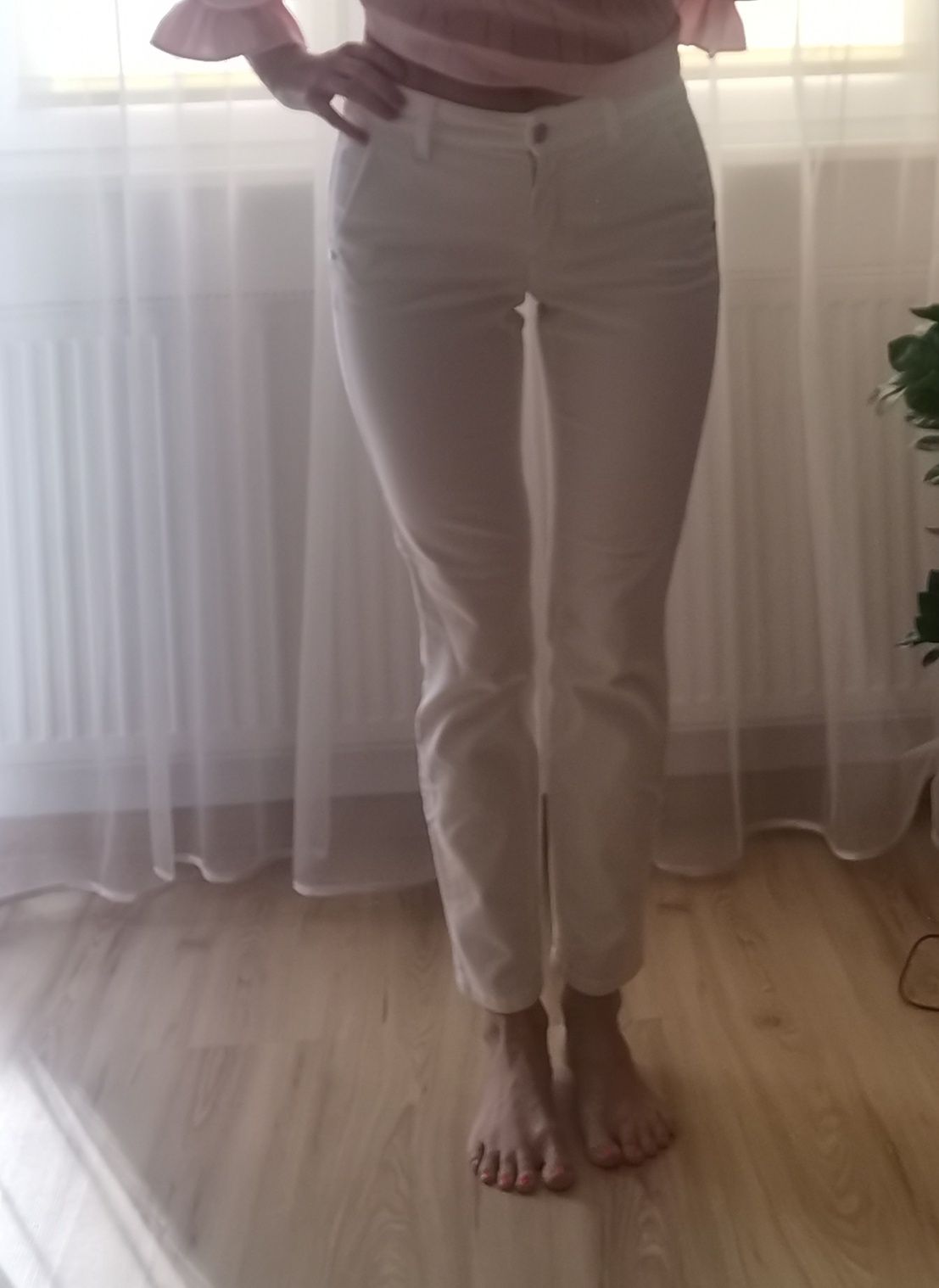 Spodnie jeansowe białe 36