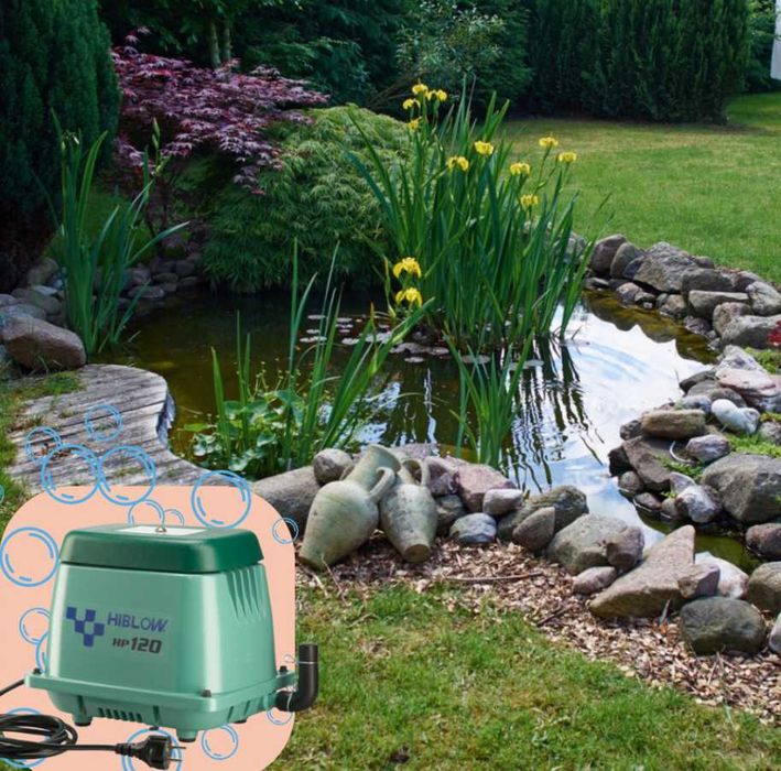 Dmuchawa Pompa Powietrza do Stawu Oczka NOWA HiBlow HP-120
