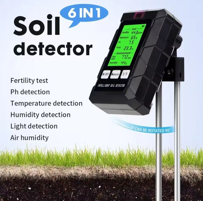 Детектор, тестер грунту 6 в 1.