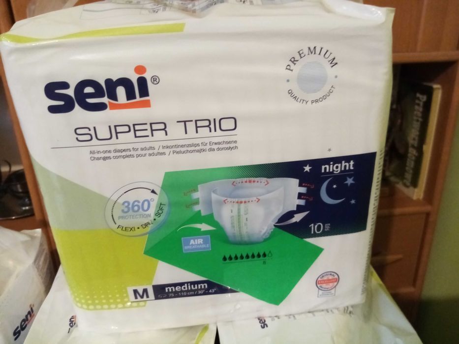 Pieluchomajtki dla dorosłych Seni Super Trio Medium rozmiar M