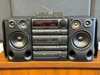 Wieża Stereo - SONY FH-B650 +Pilot - Radio Kaseta Aux Bluetooth 120wat