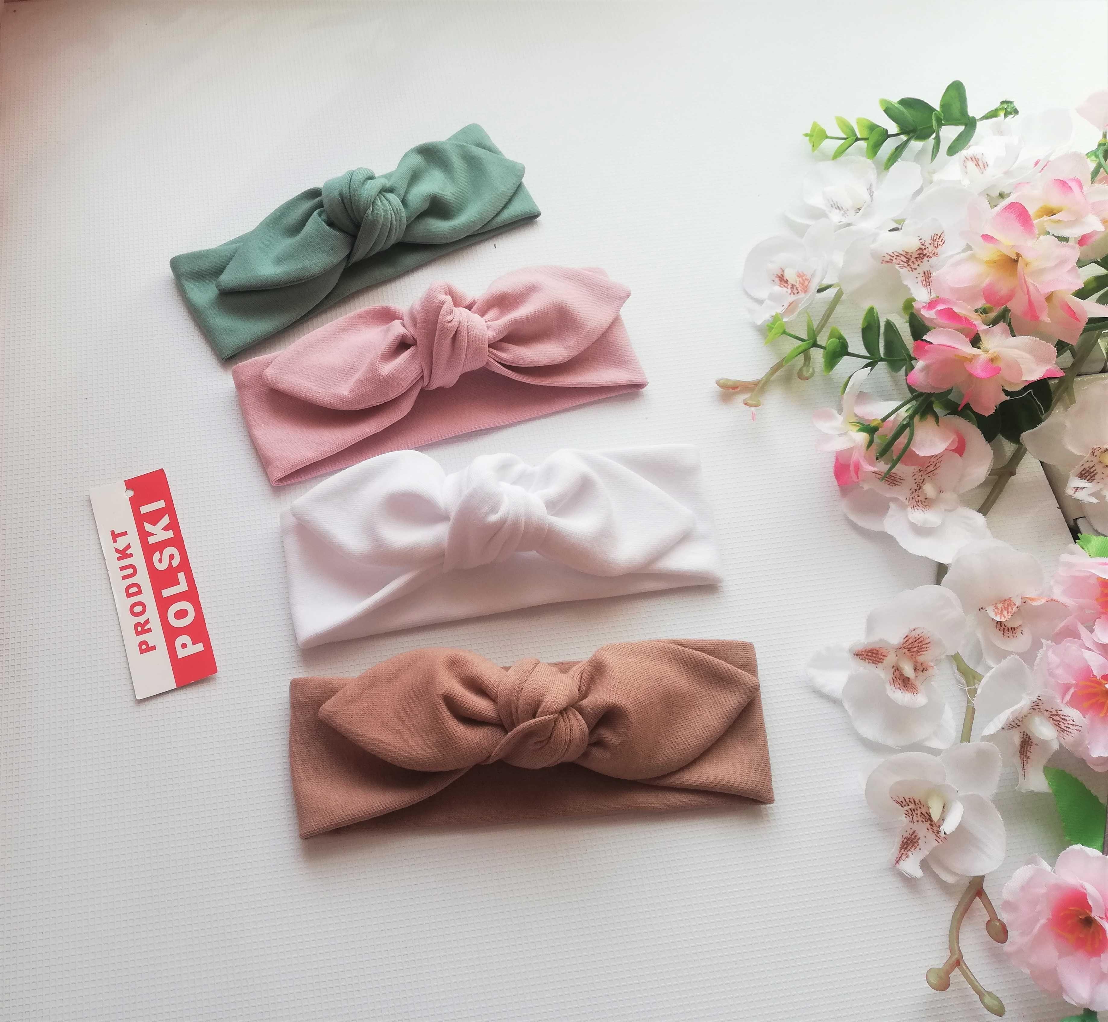 Czapka turban + opaska z kokardą + chustka z falbanką + opaska pin up