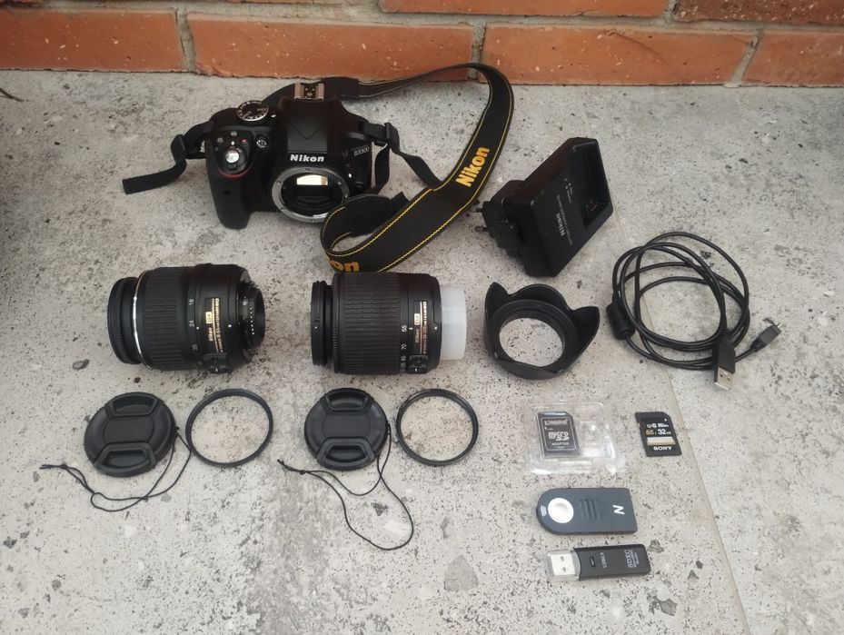 Aparat Nikon D3300 dwa obiektywy! Tylko 7 tys przebiegu Masa Dodatków!