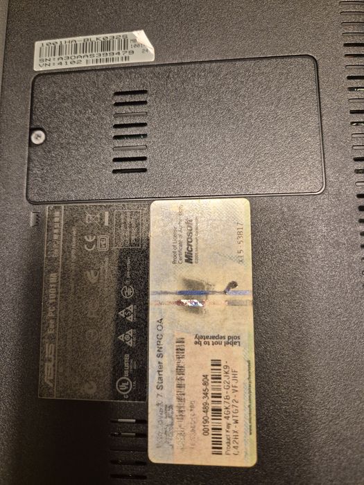 Asus eee pc laptop maly sprawny torba 2GB RAM