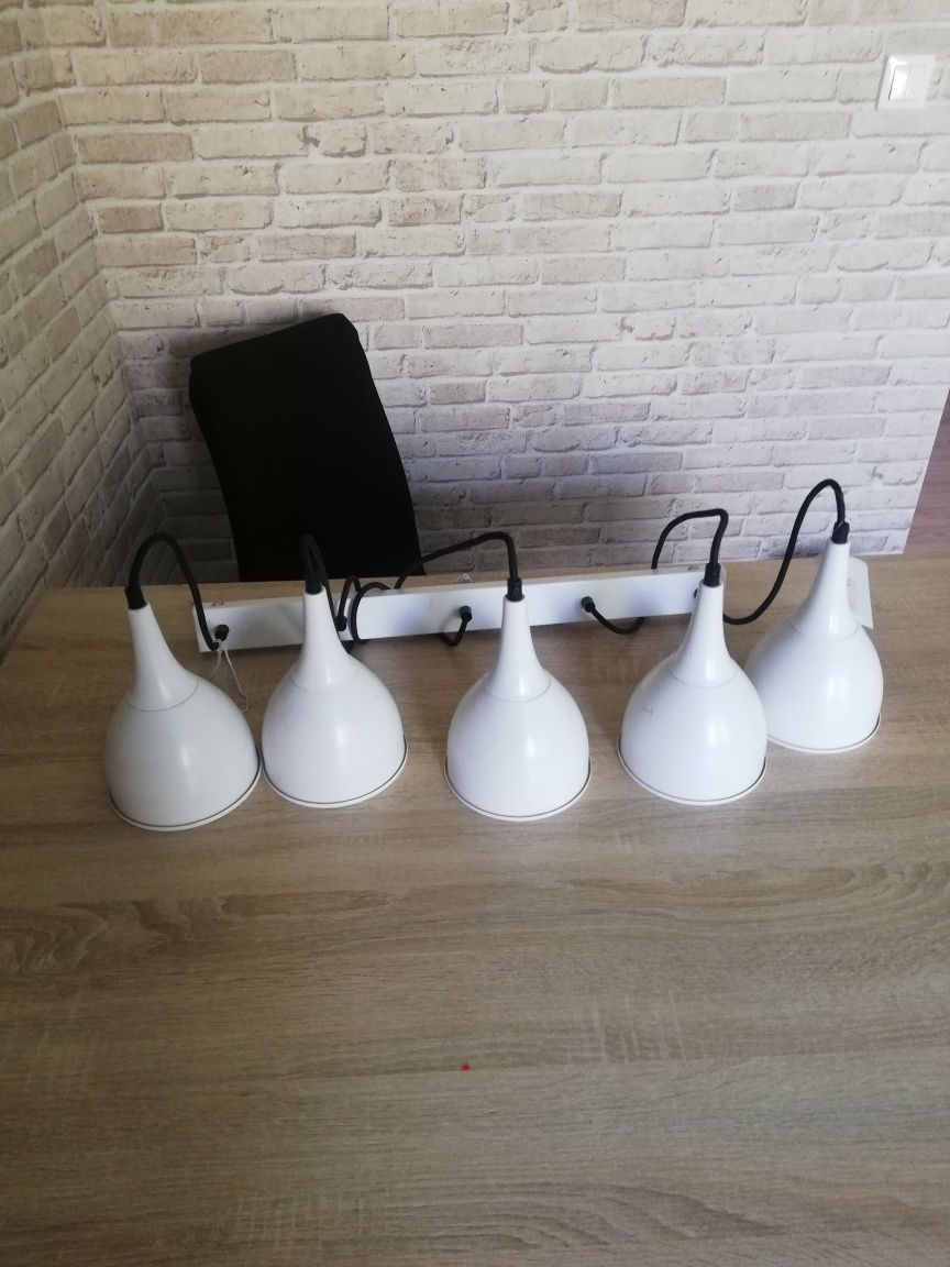 Lampa wisząca 5 kloszy