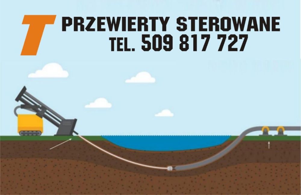 Przewierty sterowane wbijanie rur stalowych