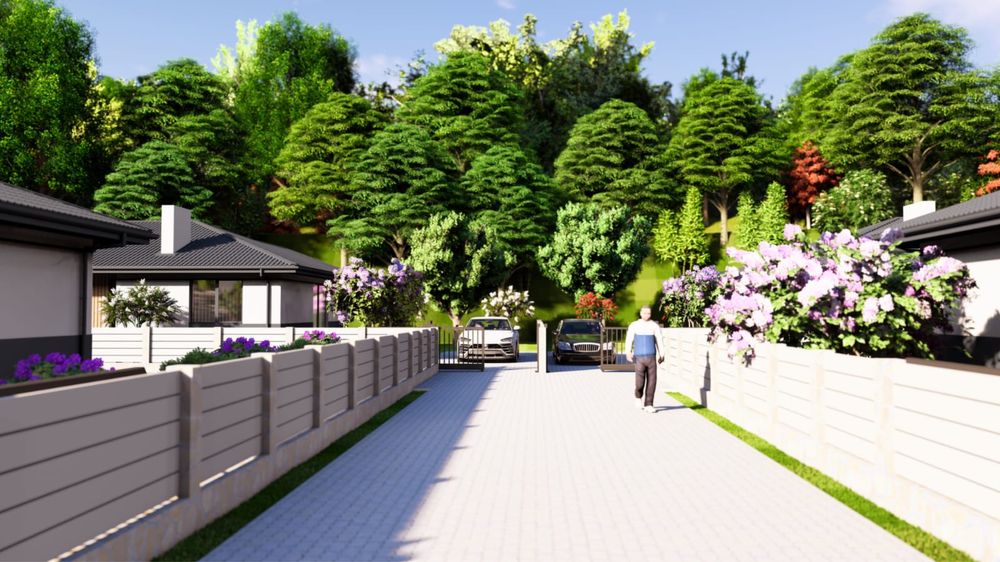 Новий проект! Сучасний будинок в центрі біля озера