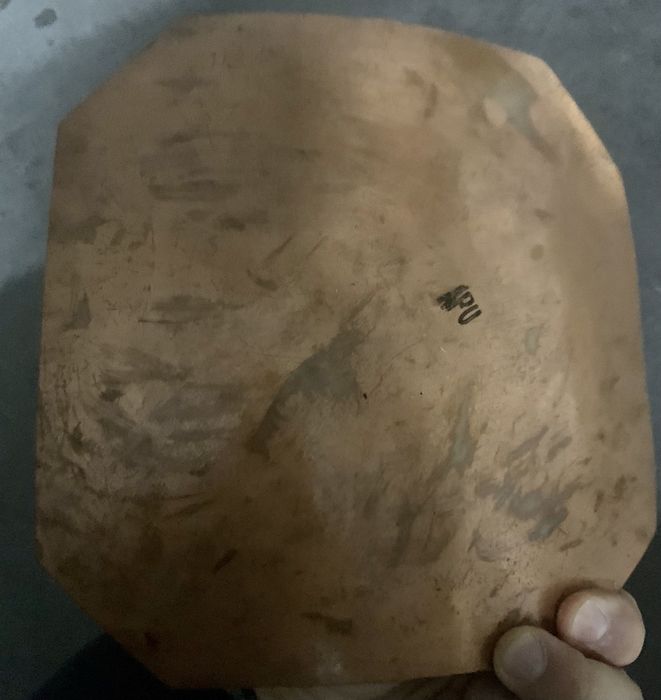 Pintura de Coimbra em prato latão 1979 Autor Cobre Oportunidade