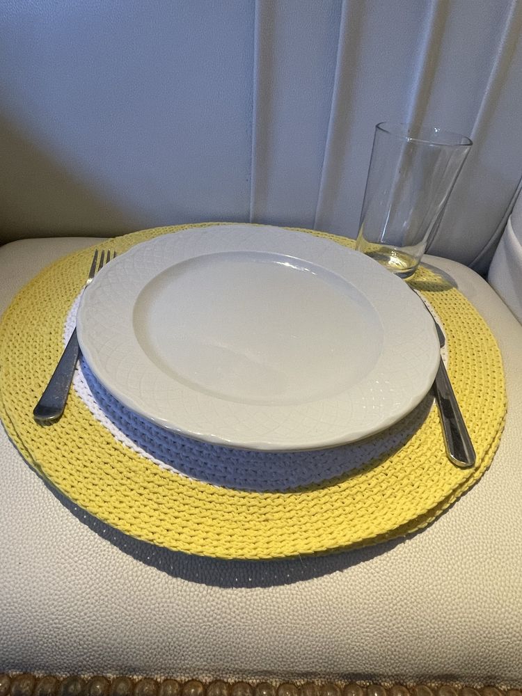 Olho turco conjunto de individuais de mesa