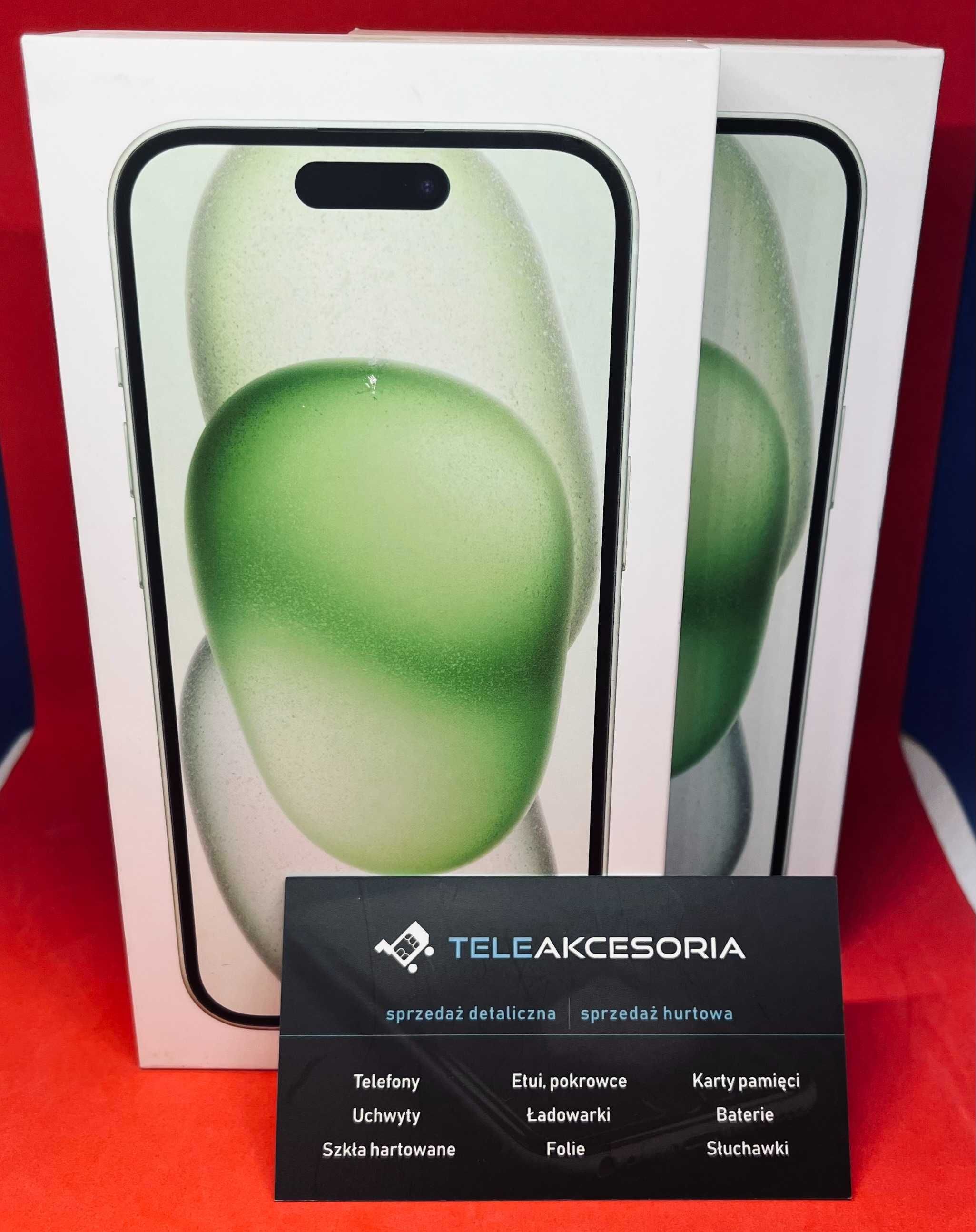 TELEFON Iphone 15 128Gb Green Galeria Różana Cena:3199 MEGA PROMOCJA!