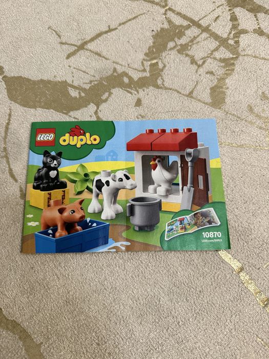 Klocki Lego Duplo 10870 Zwierzątka hodowlane, pudełko, instrukcja
