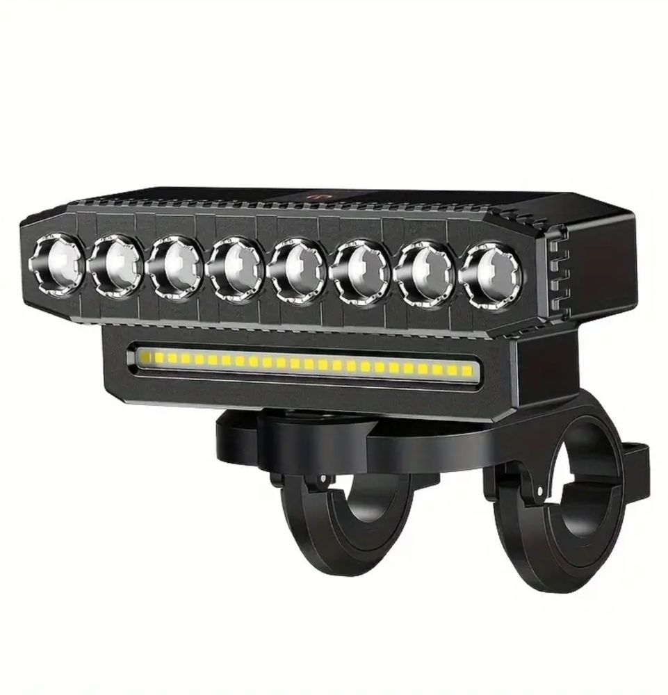 Велофара 8Led+сигнал