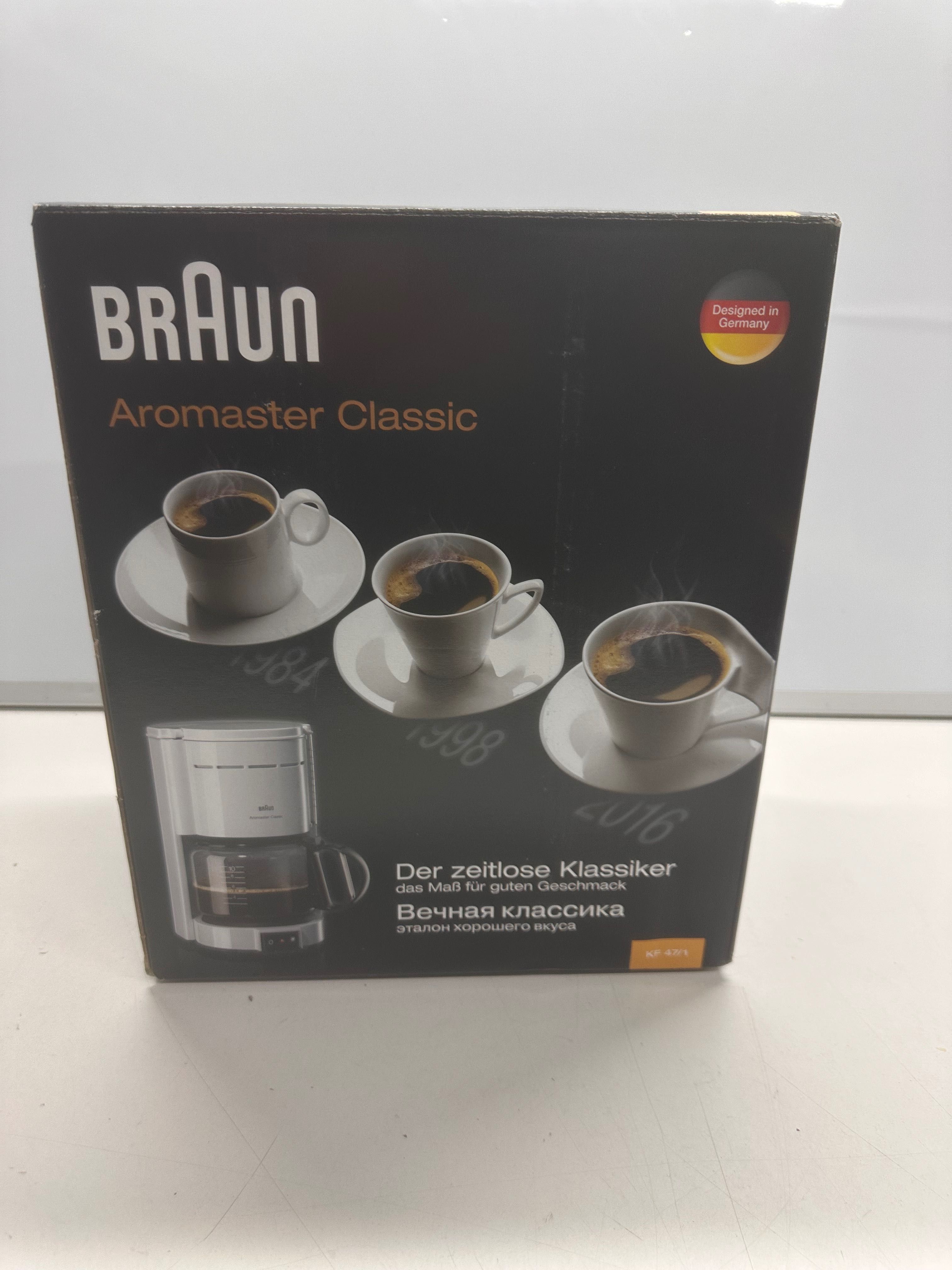 Ekspres przelewowy Braun KF 47/1 1,2 l biały. P20A46