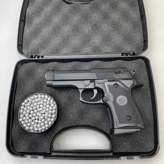 Металевий Пістолет іграшковий Беретта 6мм для дітей дитячий залізний