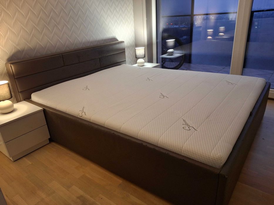 Łóżko z pojemnikiem 160x200, pojemnik + stelaż